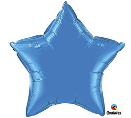 Jumbo Sapphire Blue Star Shape Mylar Balloon